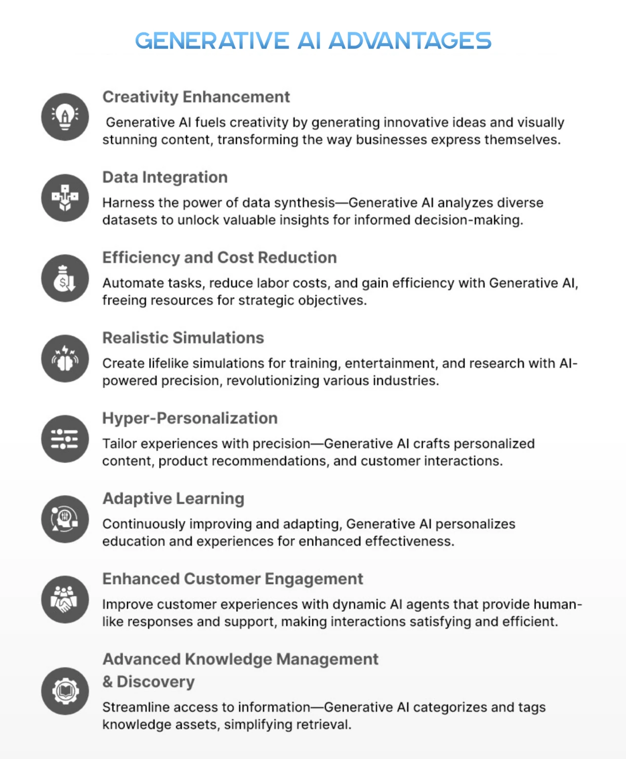 Generative AI Advantages
