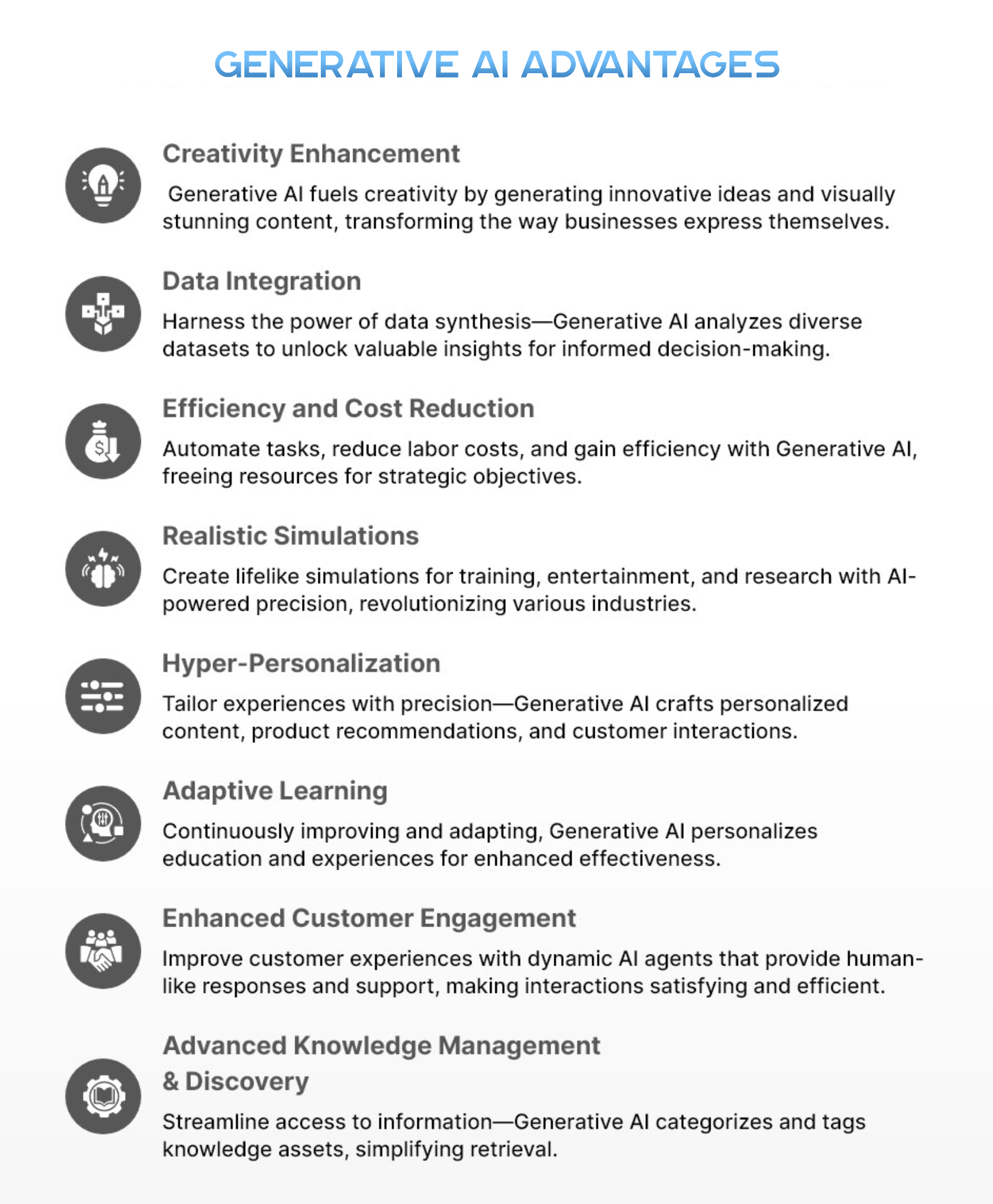 Generative AI Advantages