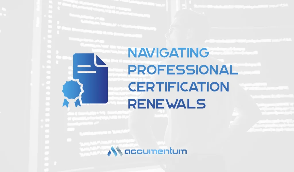 Navigating Professional Certification Renewals