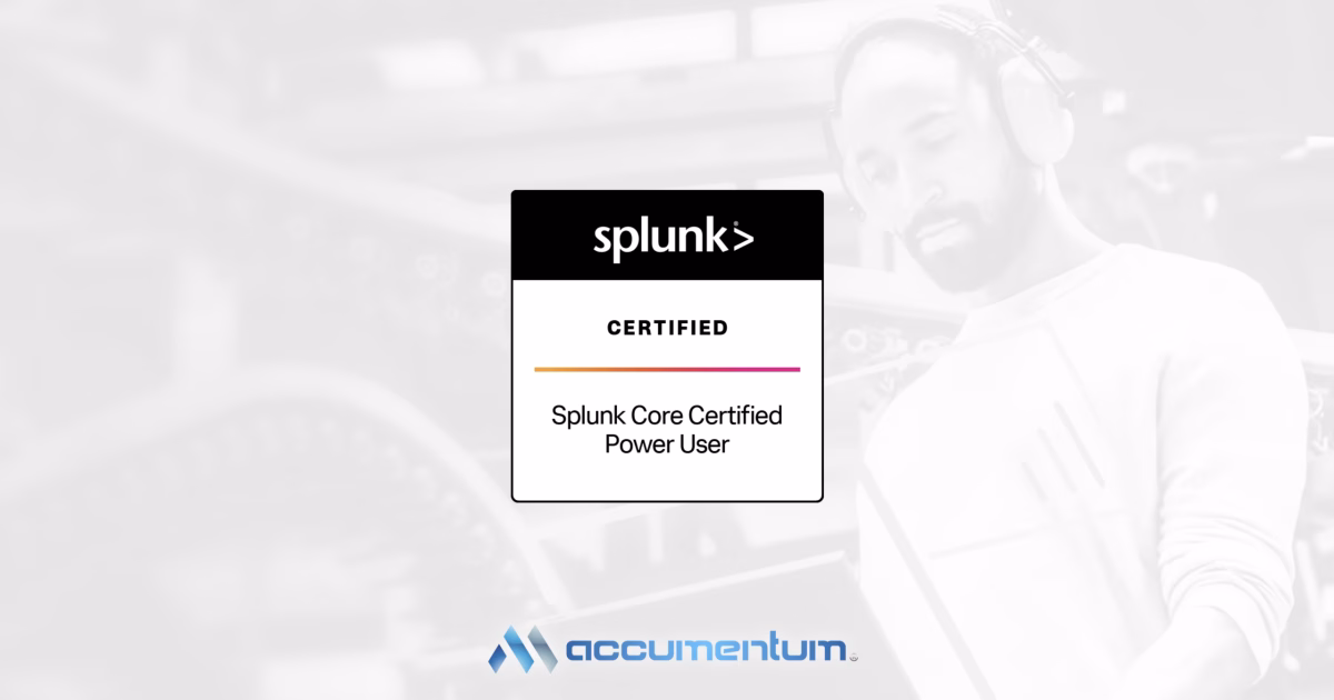 Splunk Core Certified Power User Certification Training Course with Accumentum