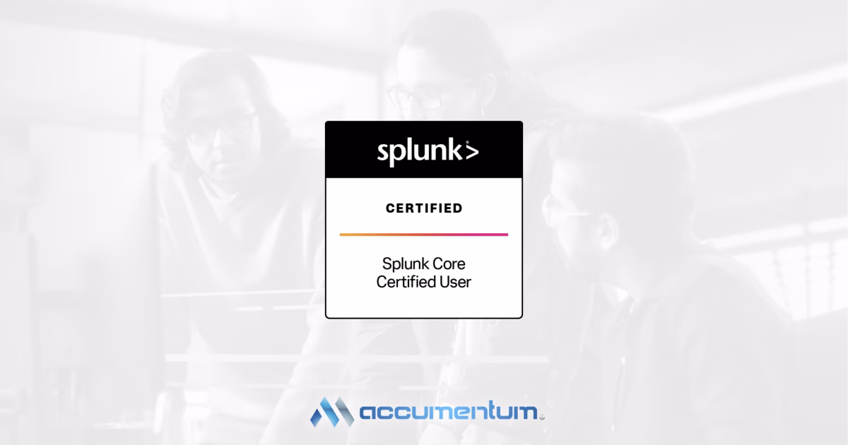 Splunk Core Certified User Certification Training Course with Accumentum