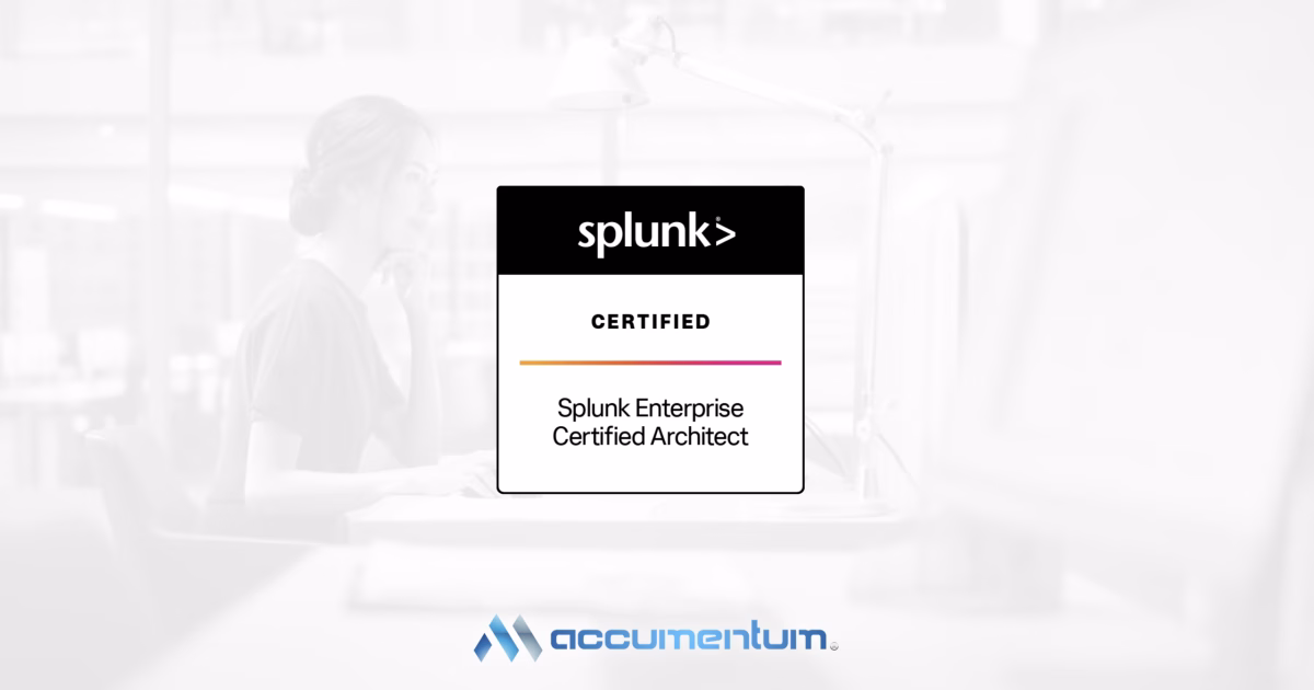 Splunk Enterprise Certified Architect Certification Training Course with Accumentum