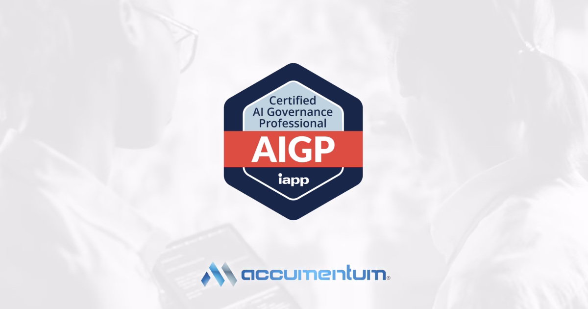 IAPP AIGP Certified AI Governance Professional with Accumentum