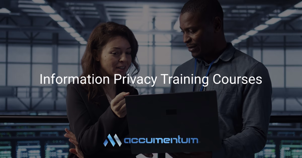 Information Privacy training courses with Accumentum
