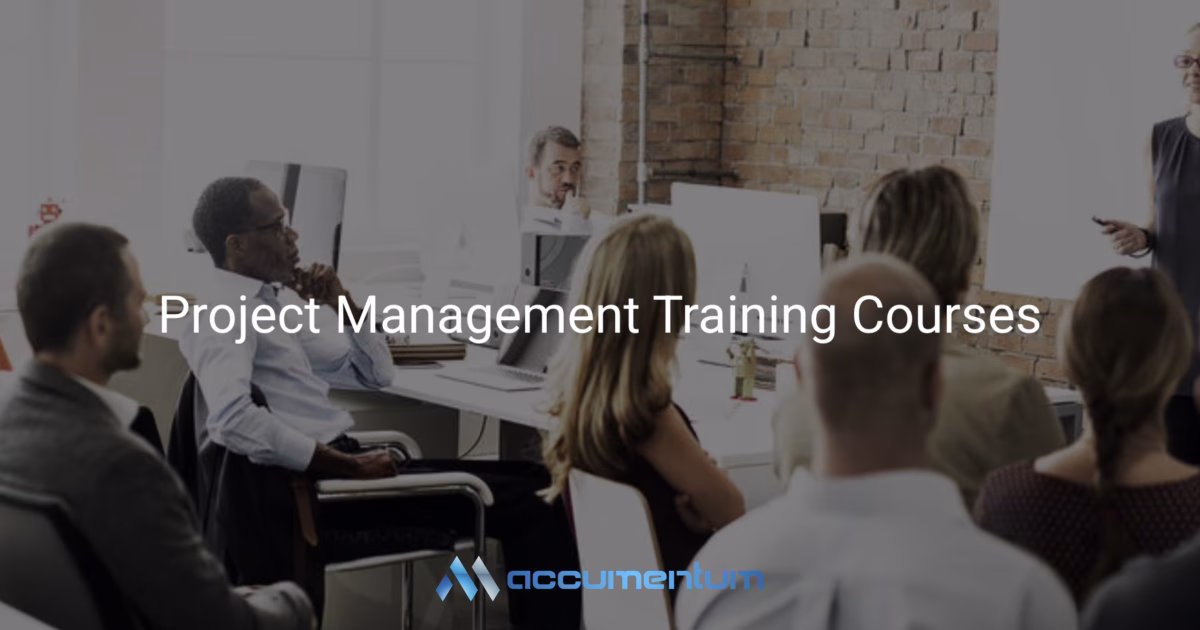 Project management training courses with Accumentum