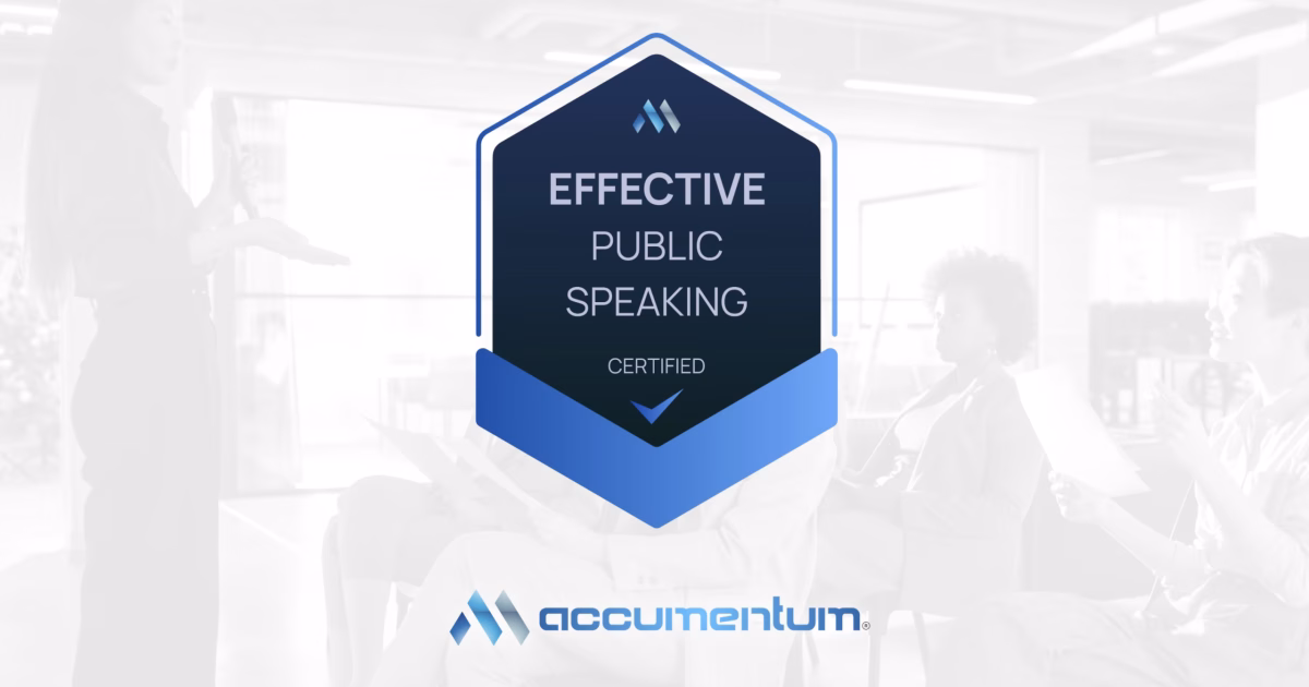 Effective Public Speaking (ACC-EPS) with Accumentum