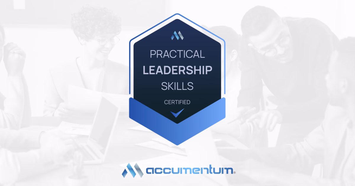 Practical Leadership Skills Certification Training Course with Accumentum