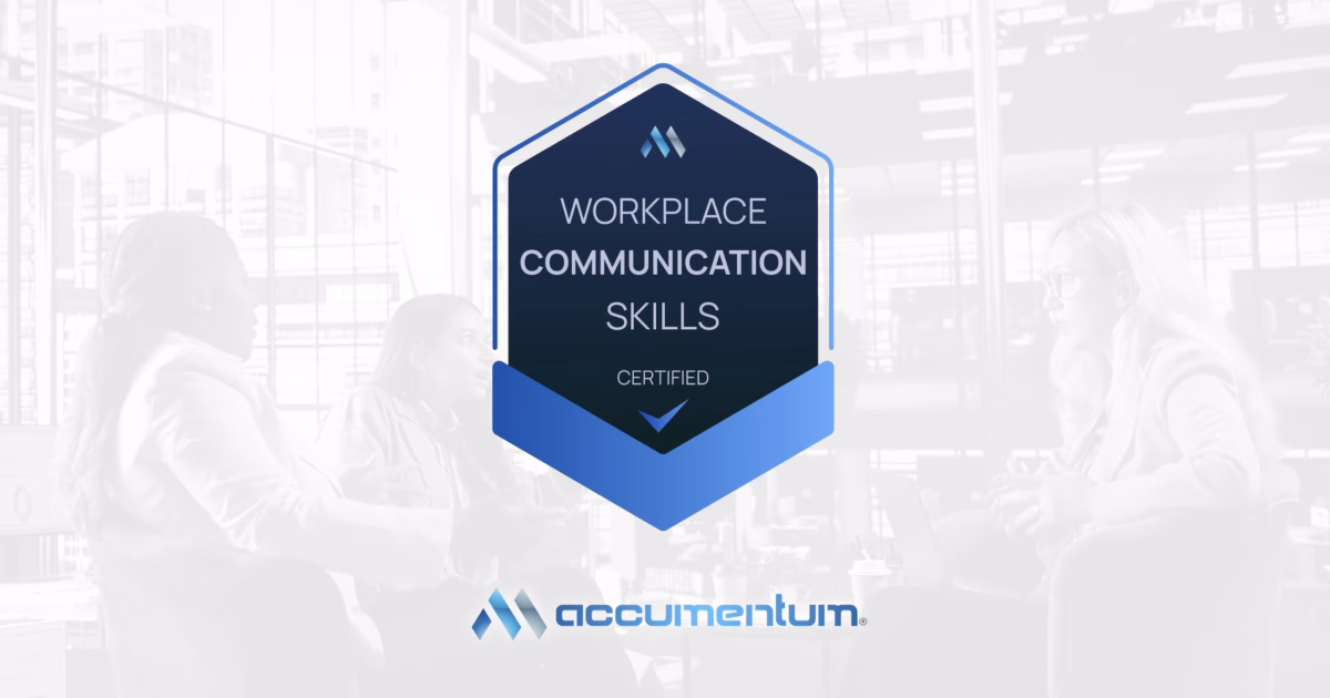 Workplace Communication Skills Certification Training Course with Accumentum