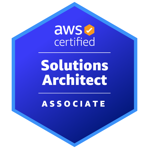 AWS Certified Solutions Architect Associate Certification Badge