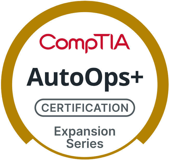 CompTIA AutoOps+ Certification Badge