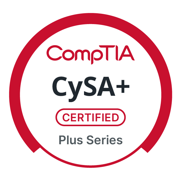 CompTIA CySA+ Certification Badge