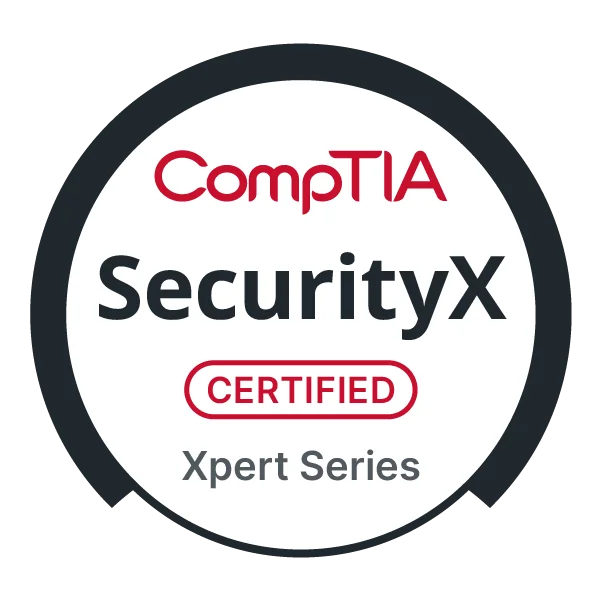 CompTIA SecurityX Certification Badge