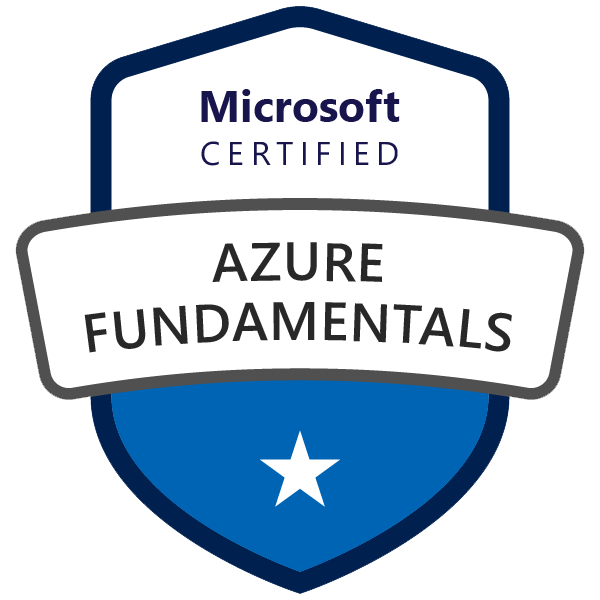 Microsoft Certified Azure Fundamentals Certification Badge