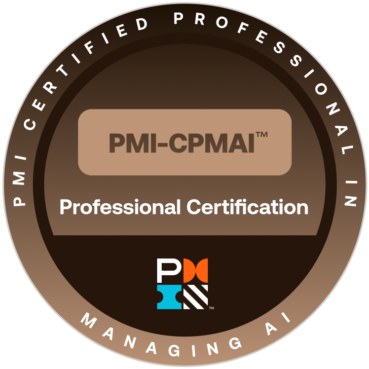 PMI Certified Professional in Managing AI (PMI-CPMAI) badge