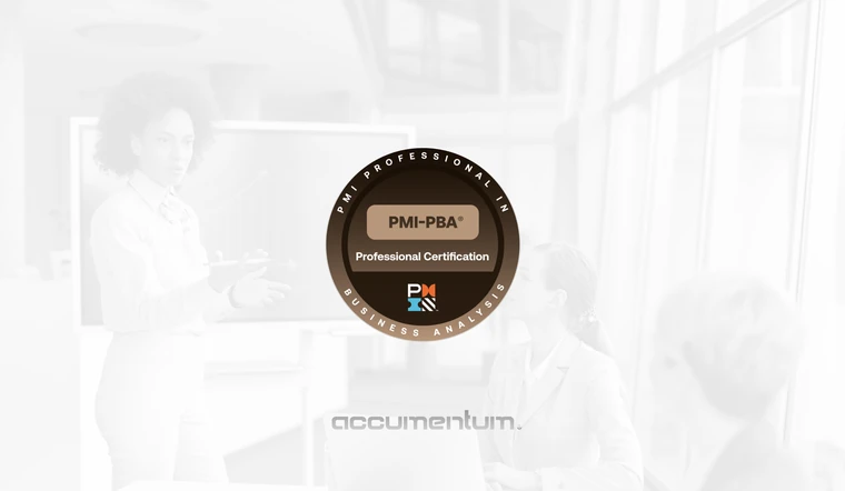 PMI PBA Professional Business Analysis Certification Training Course with Accumentum