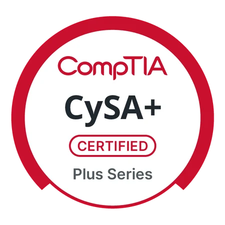 CompTIA CySA+ certification badge