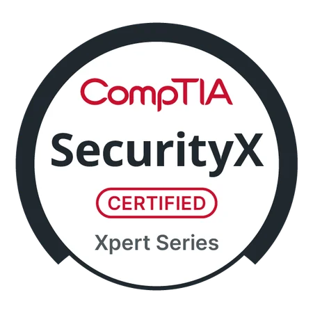 CompTIA SecurityX certification badge