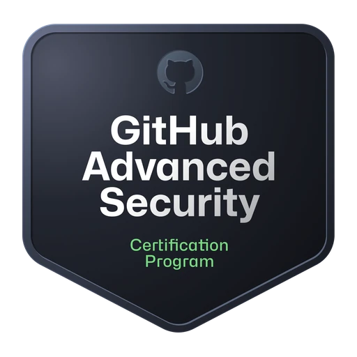 GitHub Advanced Security certification badge