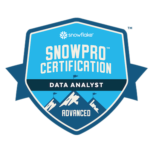 SnowPro Advanced: Data Analyst certification badge