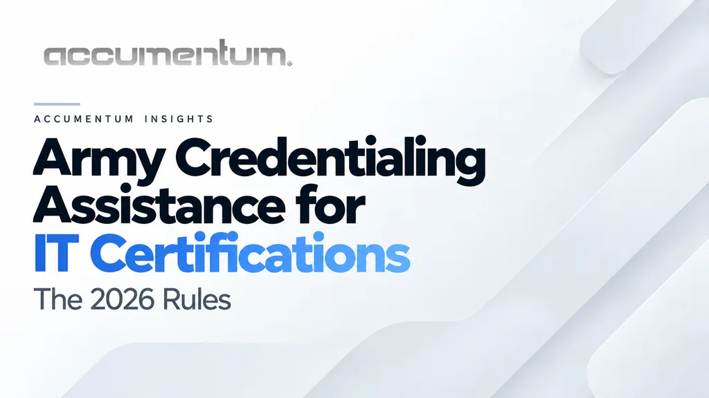 Army Credentialing Assistance for IT Certifications: The 2026 Rules