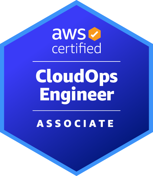 AWS Certified CloudOps Engineer Associate badge