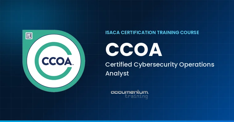 ISACA CCOA Certified Cybersecurity Operations Analyst Certification Training Course with Accumentum