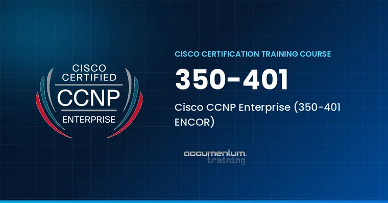 Cisco CCNP Enterprise ENCOR course card