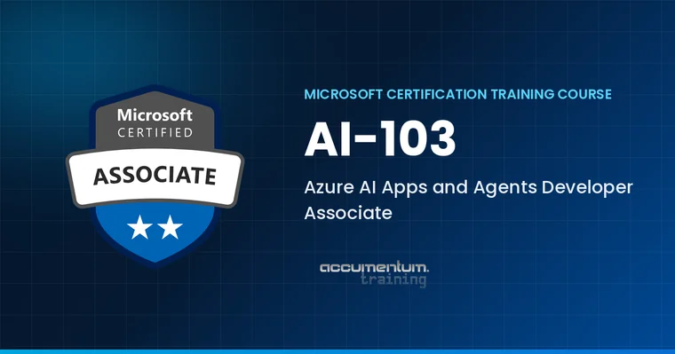 Azure AI Apps and Agents Developer (AI-103) course card