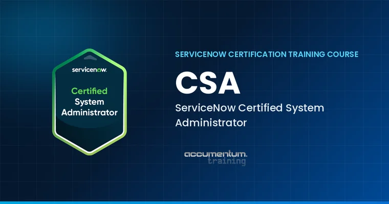 ServiceNow Certified System Administrator (CSA) course card
