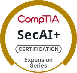 CompTIA SecAI+ certification badge