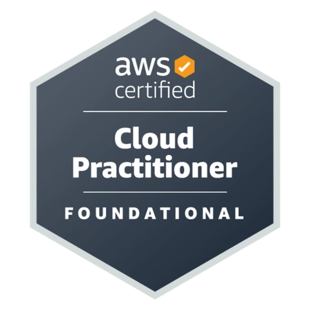 AWS Certified Cloud Practitioner Foundational Certification Badge