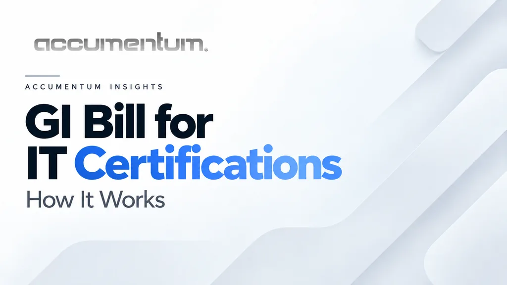 Can You Use the GI Bill for IT Certifications? Here's How It Works