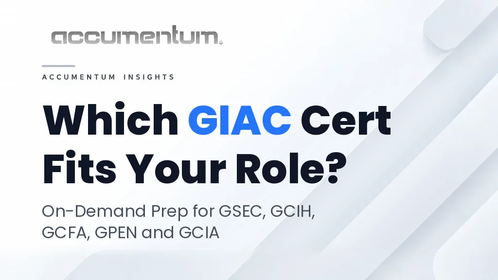 Which GIAC Cert Fits Your Role? On-demand prep for GSEC, GCIH, GCFA, GPEN and GCIA