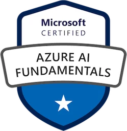 Microsoft Certified Azure AI Fundamentals badge