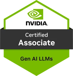 NVIDIA Certified Associate Generative AI LLMs badge