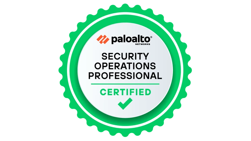 Palo Alto Networks Certified Security Operations Professional badge