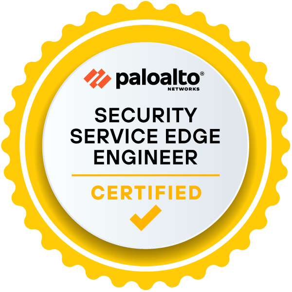 Palo Alto Networks Certified Security Service Edge Engineer badge