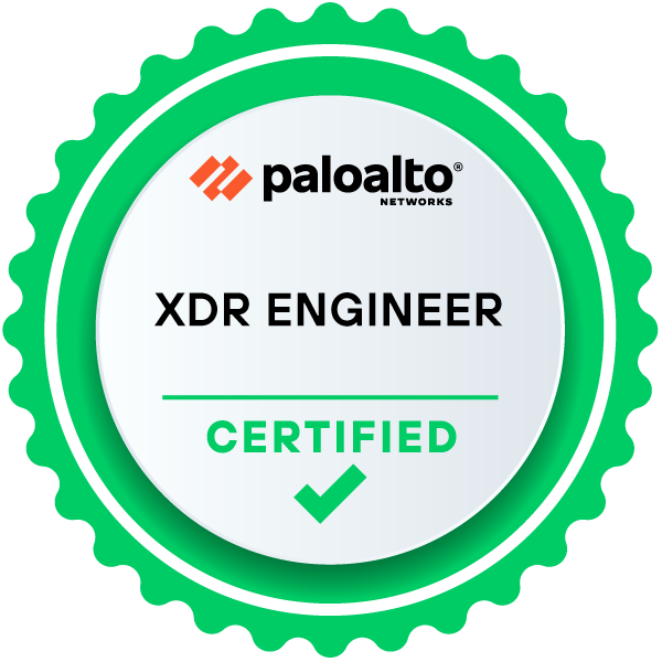 Palo Alto Networks Certified XDR Engineer badge