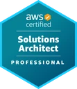 AWS Certified Solutions Architect Professional official certification badge