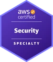 AWS Certified Security Specialty official certification badge