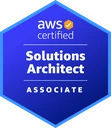 AWS Certified Solutions Architect Associate official certification badge