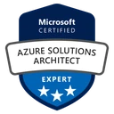 Microsoft Azure Solutions Architect Expert official certification badge