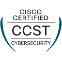 Cisco CCST Cybersecurity official certification badge