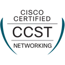 Cisco CCST Networking official certification badge