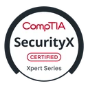 CompTIA SecurityX official certification badge