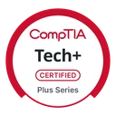 CompTIA Tech+ official certification badge