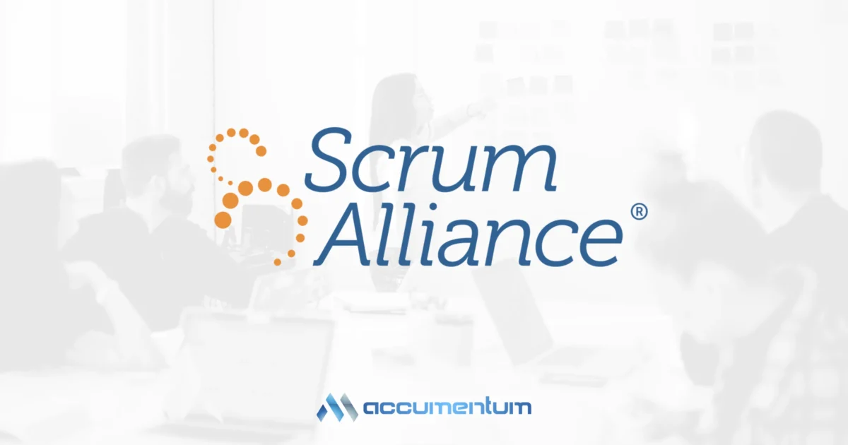 Scrum Alliance certification training courses with Accumentum