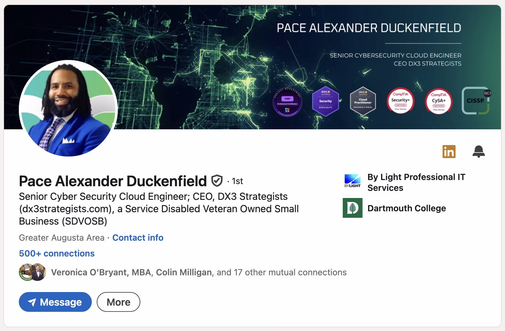 LinkedIn Optimization Program Example 1