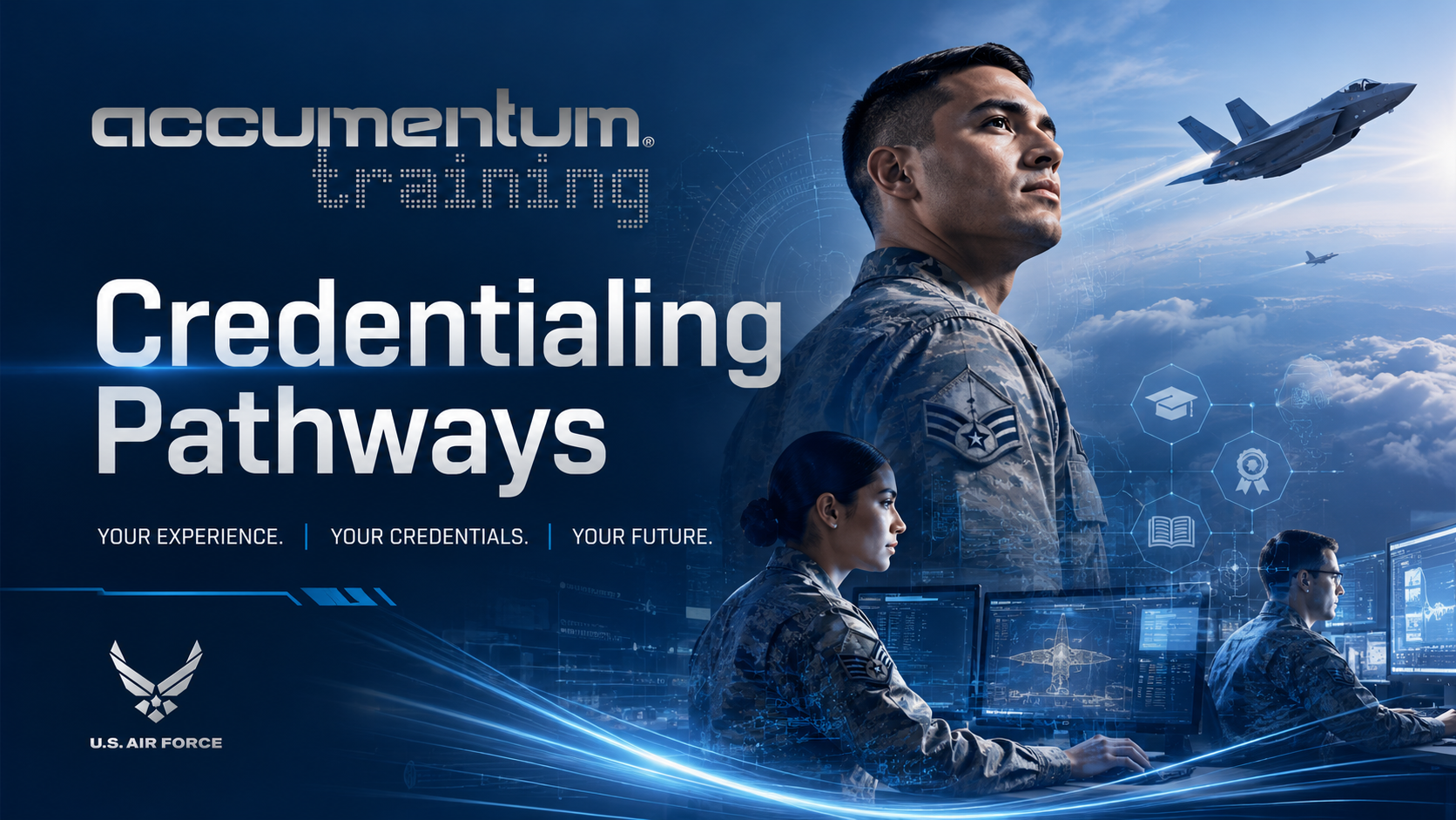 Accumentum Credentialing Pathways empowers military service members with cyber training classroom for Army CA and Air Force COOL