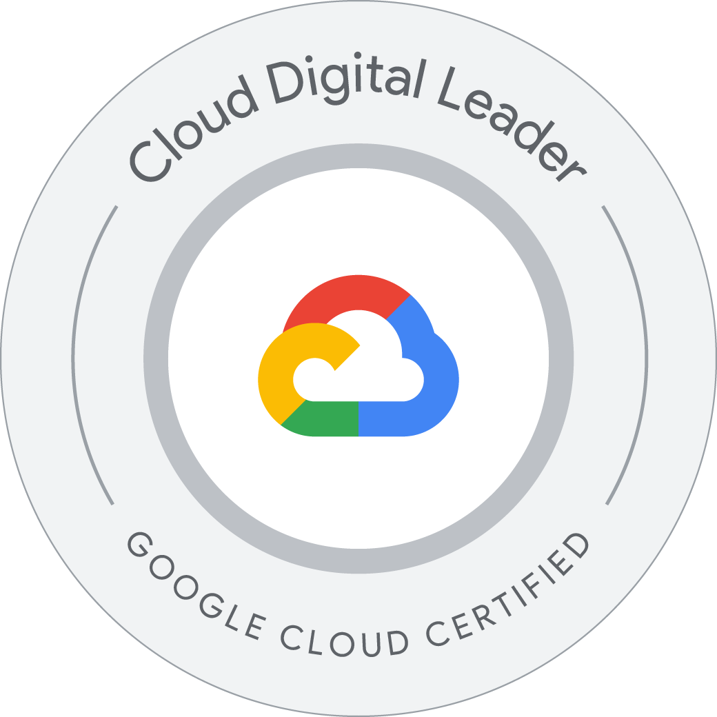 Google Cloud Digital Leader Certification Training Course Certification Badge